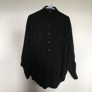 Vintage Jay Jacobs men's long sleeve button down shirt. Size S.